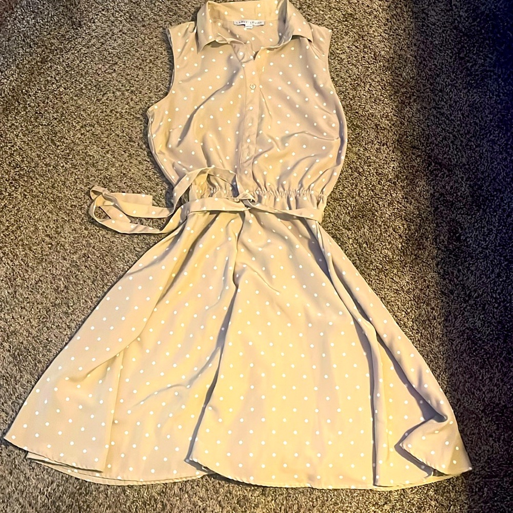 Half Button flare dress
